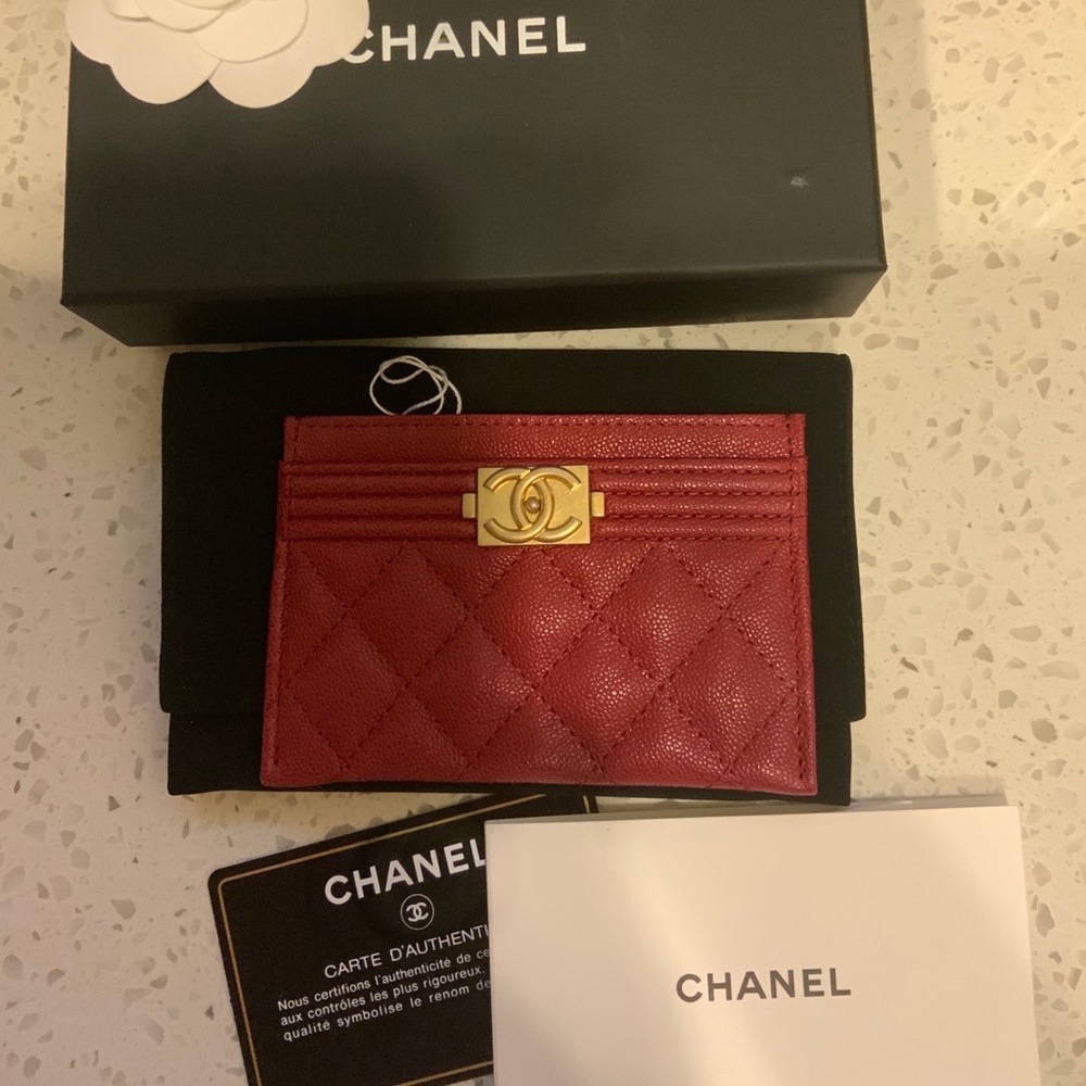 Chanel card holder